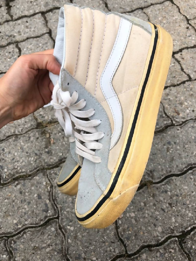 Vans jaune clearance et bleu