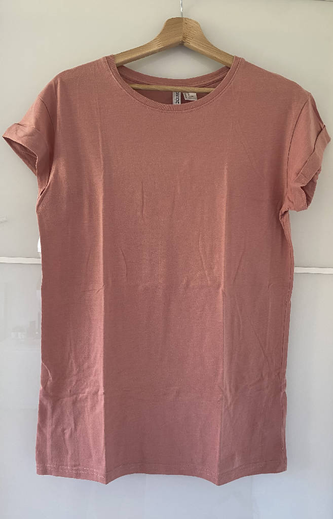 T-shirt basic rose pastel