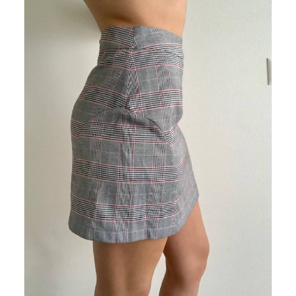 Checked skirt