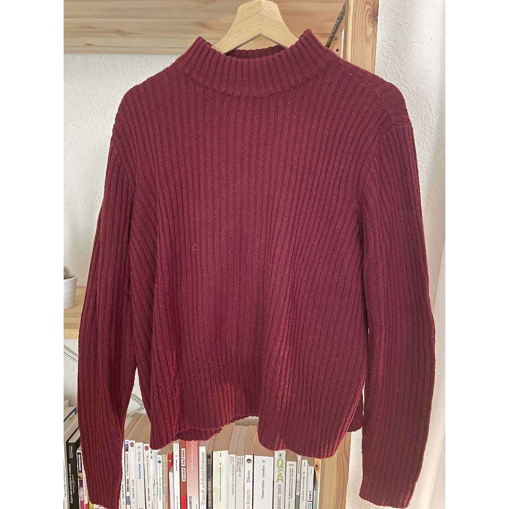 Warm burgundy sweater
