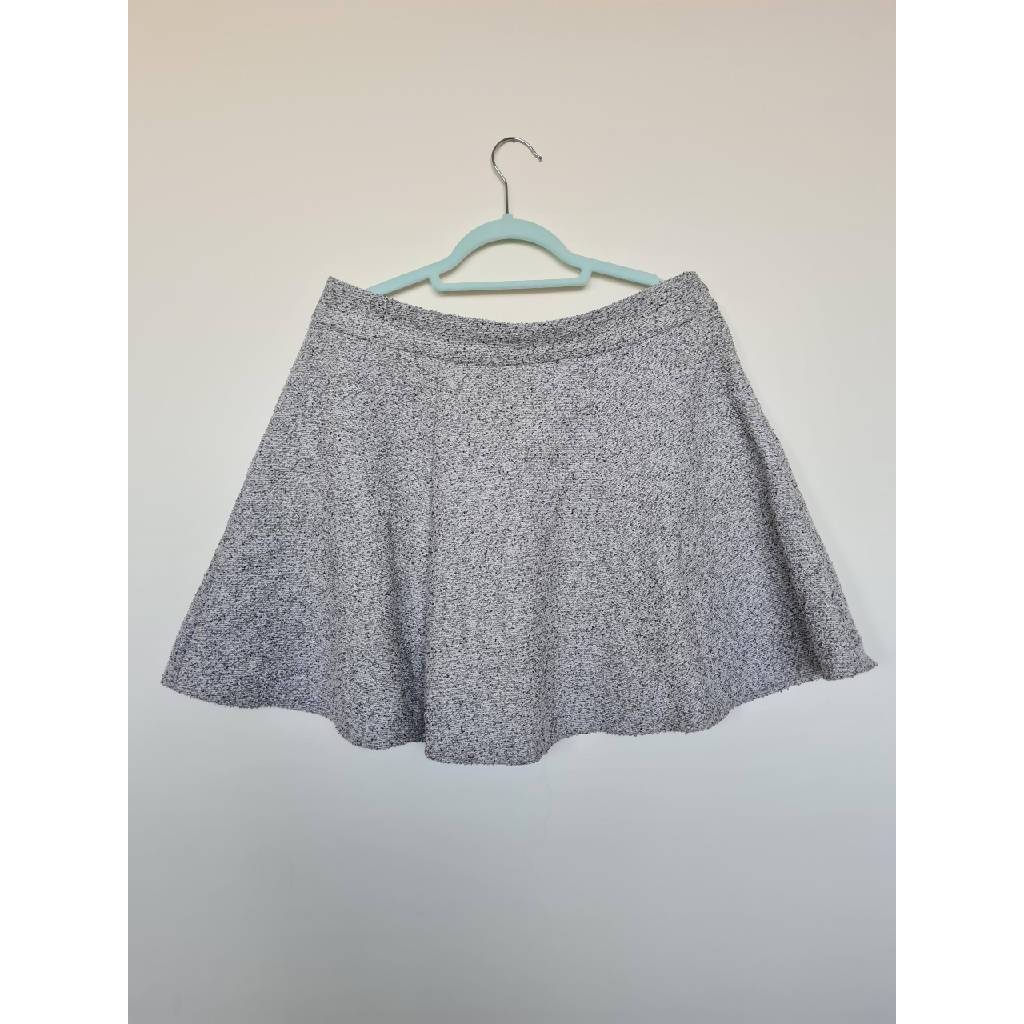 Skirt Naf Naf grey mottled