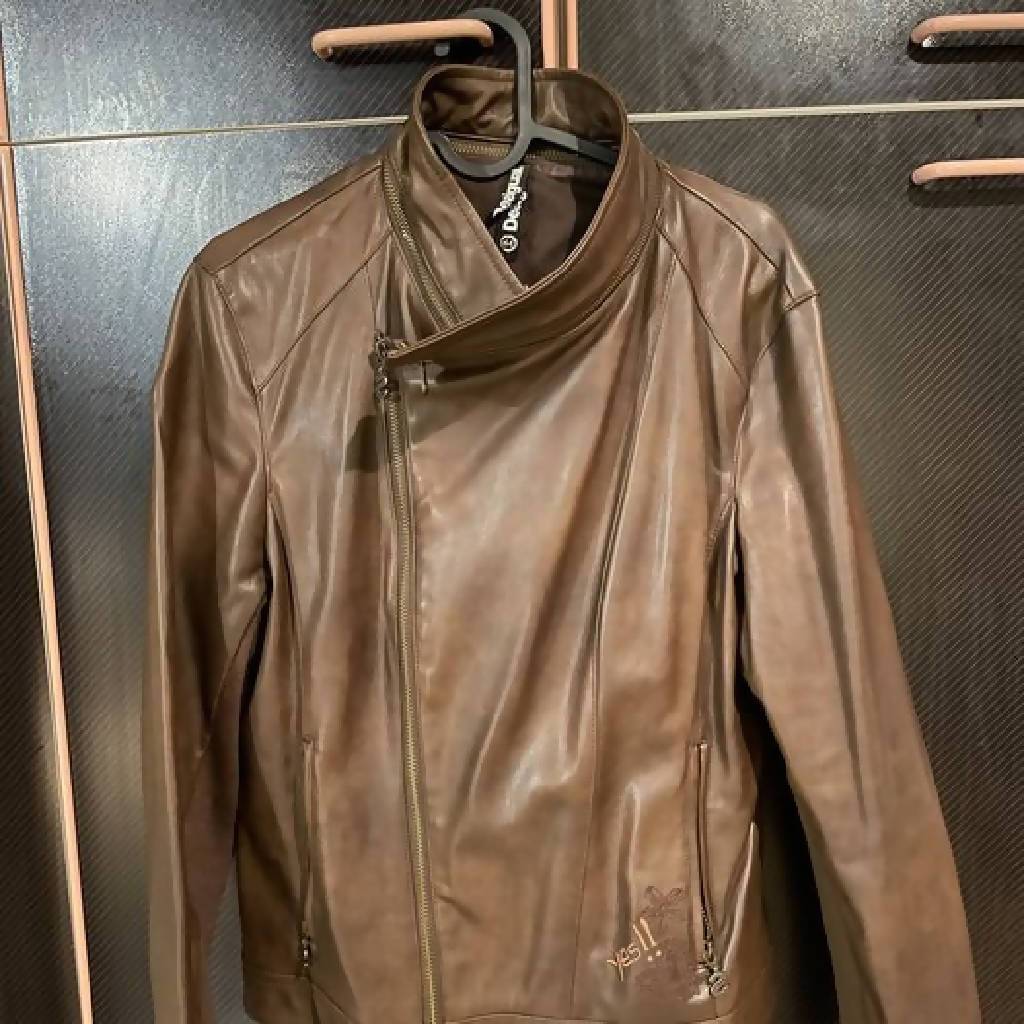 Leather smili jacket Desigual size 44 (L)
