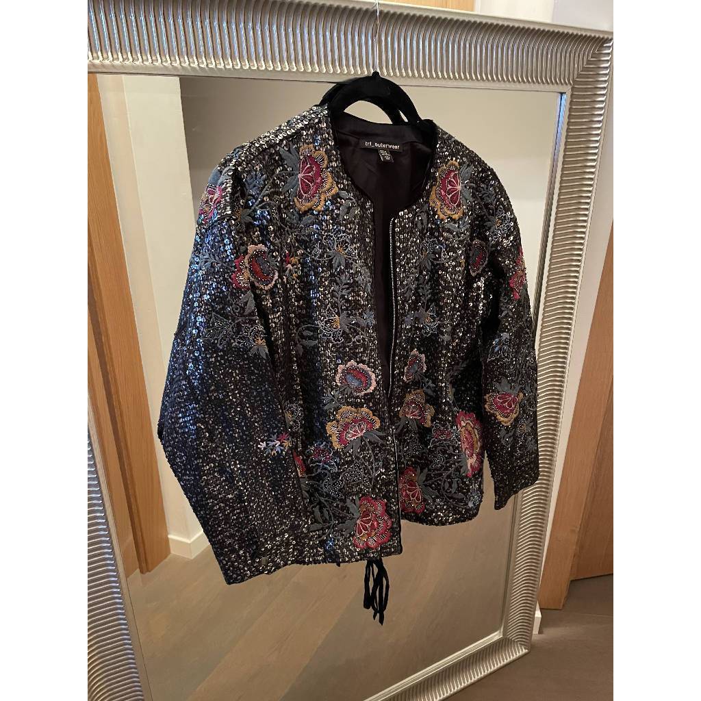 ZARA sequin and embroidery jacket