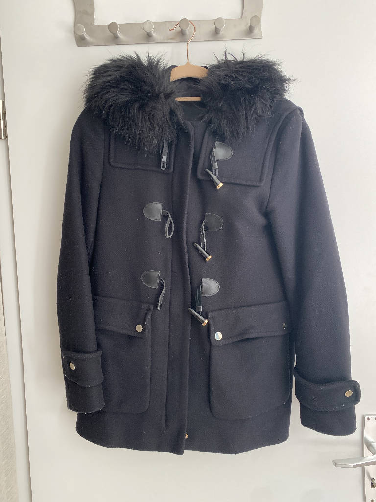 Manteau noir Zara