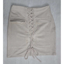 Upload image to gallery, Suede Lace-up Skirt
