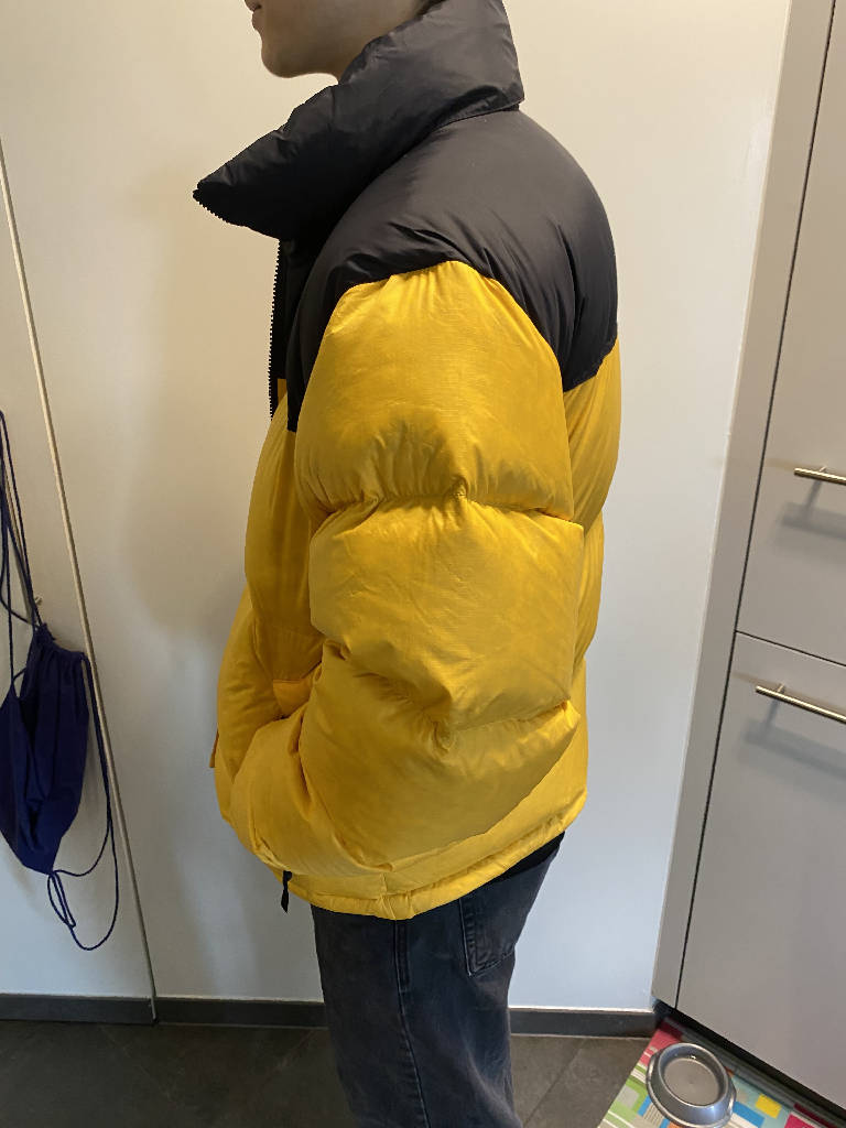 Doudoune jaune discount the north face