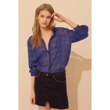 Carica l'immagine nella galleria, Ba&sh camicia di cotone blu taglia 1
