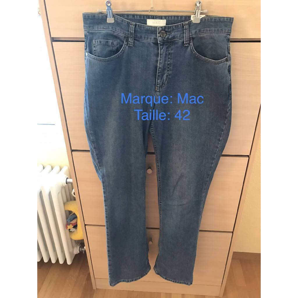 Jeans Mac blu/grigio