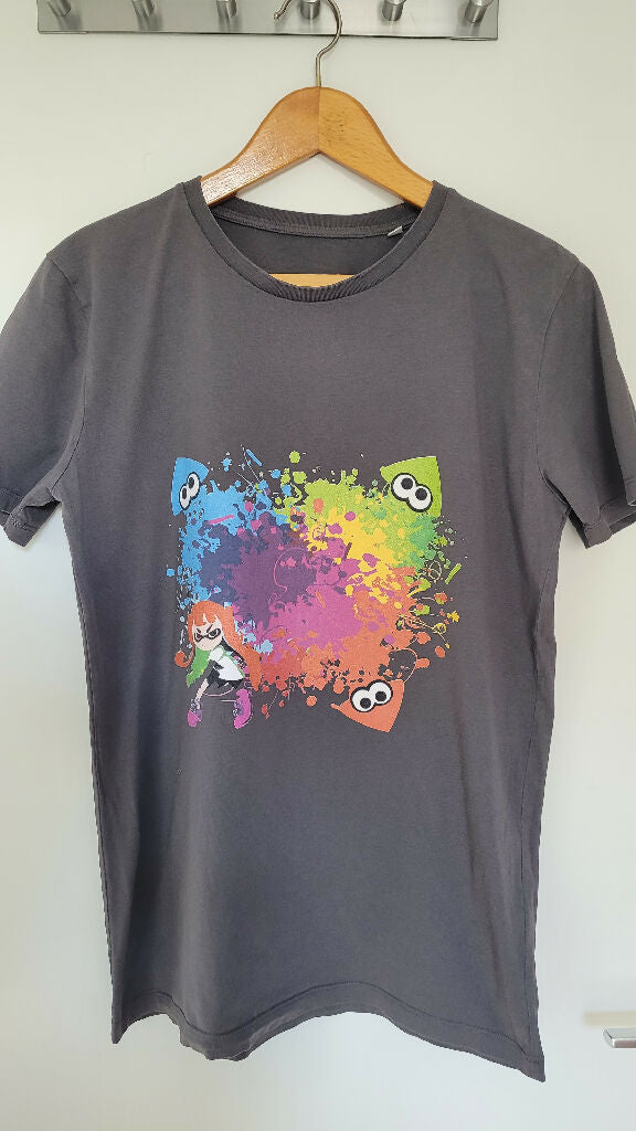 T-Shirt Splatoon Nintendo gris-khaki