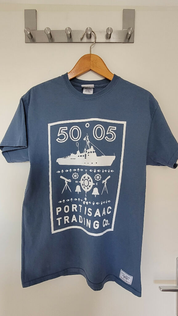 T-shirt bleu nautique de Port Isaac