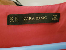 Charger l&#39;image dans la galerie, Robe rouge brique XL fluide Zara Basic
