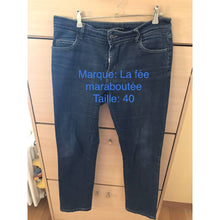 Charger l&#39;image dans la galerie, Jeans bleu coupe droite
